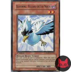 Yugioh Blackwing - Blizzard the Far North RGBT-EN010 Rare 1st Edition NM - Image 1