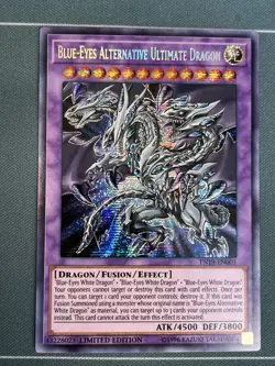 Yugioh Blue-Eyes Alternative Ultimate Dragon TN19-EN001 Prismatic Secret Rare NM - Image 1
