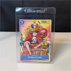 Bandai Monkey.D.Luffy P-043 Promo 2nd Anniversary One Piece Card Game 7000 Power - Image 1