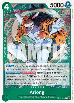 One Piece English - Arlong - OP15-023 - R - NM x4 - Image 1