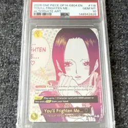 One Piece OP14-EB04 - You’ll Frighten Me - Alt Art - #118 - PSA 10 - Image 1