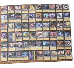 158 Bulk Disney Lorcana Steel Card Lot 109 Common 49 Uncommon Near Mint - Image 1