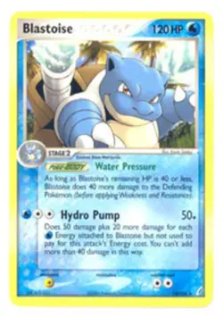 Damaged, English Pokemon Regular Blastoise - 14/100 - Rare EX Crystal Guardians - Image 1