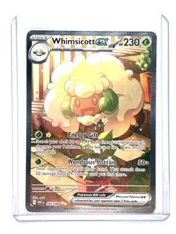Whimsicott ex 165/086 Special Illustration SIR Holo White Flare Pokemon TCG Card - Image 1