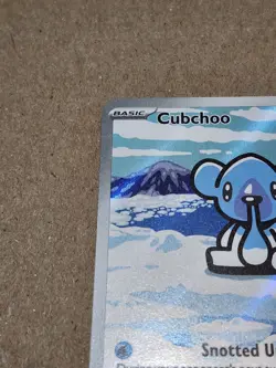 Cubchoo 109/086 Illustration Rare Black Bolt Pokemon English NM - Image 3