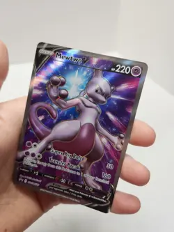 Mewtwo V SWSH229 NM Full Art Promo Rare Pokemon Card Lot Of 4 - Image 4