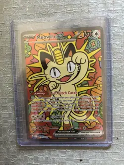 Meowth ex 121/088 ENGLISH Special Illustration Rare - Perfect Order SIR Pokemon - Image 1