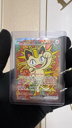 Meowth ex 121/088 ENGLISH Special Illustration Rare - Perfect Order SIR Pokemon - Image 1