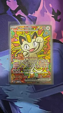 Meowth ex 121/088 ENGLISH Special Illustration Rare - Perfect Order SIR Pokemon - Image 1