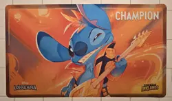 Lorcana Stitch Rock Star CHAMPION Playmat Into the Inklands Championship NM/M - Image 1
