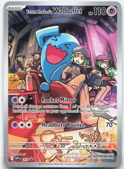 Team Rocket's Wobbuffet Promo SV: Scarlet & Violet Promo Cards SVP Psychic Holo - Image 1
