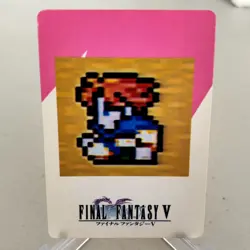 Bartz Klauser Pixel Art Japanese Final Fantasy V Card ~ MP - Image 1