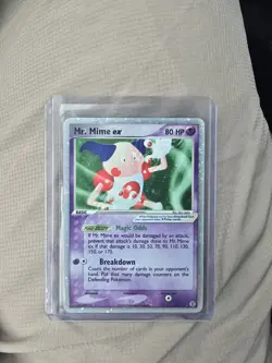 Pokemon TCG Mr. Mime EX FireRed LeafGreen Card 110/112 LP - Image 1