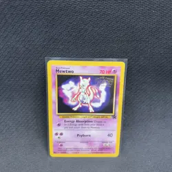 Mewtwo 3 Black Star Promo Pokemon Card - WB The First Movie Release NM (1999) - Image 1