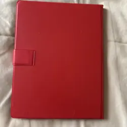 Vintage 1999 Pokemon Pikachu Red Binder TCG Album Snap 30 Page Card Holder EMPTY - Image 2