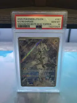 Pokemon TCG N's Full Art Reshiram Journey Together Stamped Card 167/159 PSA10 - Image 1
