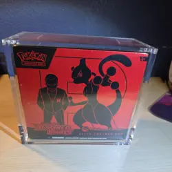 Pokemon Destined Rivals Pokemon Center ETB with Acrilic Case(dented) - Image 1