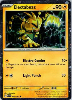 Electabuzz - (Cosmos Holo) 125/165 Cards & Products Pokemon TCG NM Holo - Image 1