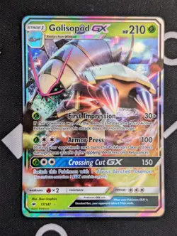 Golisopod GX - 17/147 - Pokemon Burning Shadows Sun & Moon Ultra Rare Card NM - Image 1