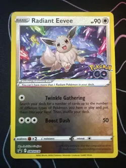 Radiant Eevee SWSH230 Sword & Shield Promo Card Near Mint Condition - Image 1
