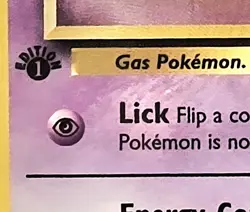 Pokemon TCG Gastly Fossil, 1st Edition Uncommon Card 33/62 - Image 2