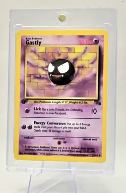 Pokemon TCG Gastly Fossil, 1st Edition Uncommon Card 33/62 - Image 4