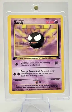 Pokemon TCG Gastly Fossil, 1st Edition Uncommon Card 33/62 - Image 5