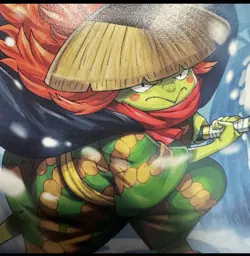 Kawamatsu OP12-023 UC, GREEN 3 SWORD LOGO 42, One Piece card, COGA Tag Luffy ALT - Image 3