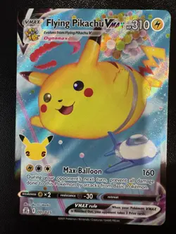 Pokemon Flying Pikachu VMAX Ultra Rare Holo Celebrations Card 007/025 - Image 1