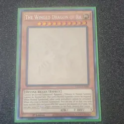 Konami The Winged Dragon of Ra LED7-EN000 Ghost Rare 1st Ed Holo Effect Card - Image 1