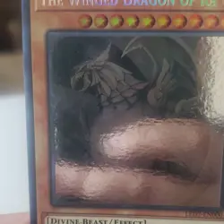 Konami The Winged Dragon of Ra LED7-EN000 Ghost Rare 1st Ed Holo Effect Card - Image 3