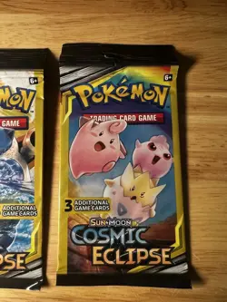 Pokemon Sun & Moon Cosmic Eclipse Booster Mini Packs 4 Packs 3 Cards Each - Image 5