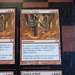 Mtg x4 Furnace of Rath x4 LP 10th Edition Magic The Gathering Cards Playset - Image 4
