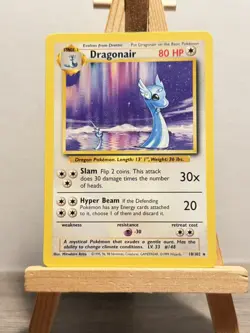 Pokemon Card Dragonair Base Set stage 1 Rare 18/102 wotc non holo - Image 1