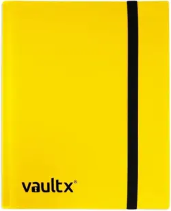 VAULT X 9 Pocket Strap Binder Yellow 20 Page Album 360 Cards Folio Folder - Image 2