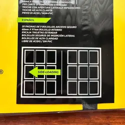 VAULT X 9 Pocket Strap Binder Yellow 20 Page Album 360 Cards Folio Folder - Image 3