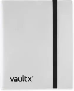VAULT X 9 Pocket Strap Binder White 20 Page Album 360 Cards Folio Folder - Image 2