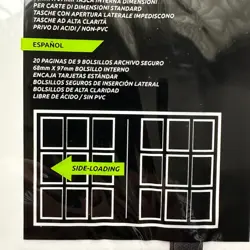 VAULT X 9 Pocket Strap Binder White 20 Page Album 360 Cards Folio Folder - Image 5