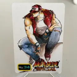 Terry Bogard No. 34 Japanese Fatal Fury Special Card ~ HP - Image 1