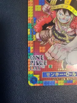 One Piece Day 25 Monkey D Luffy P-110 Promo Card Japanese Edition lego - Image 4