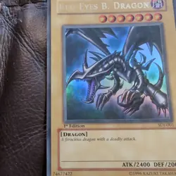 SDJ-001 Red-Eyes B. Dragon Ultra Rare 1st Edition VLP Yugioh Card - Image 2