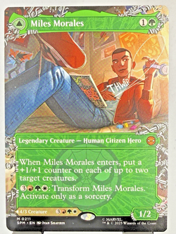 MTG Miles Morales [Borderless] M #211 Magic Marvel Spider-Man - Image 1