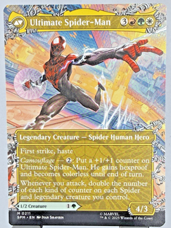 MTG Miles Morales [Borderless] M #211 Magic Marvel Spider-Man - Image 2