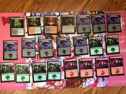 Magic the Gathering Lorwyn Eclipsed Miscut Land Lot - Image 1