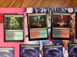 Magic the Gathering Lorwyn Eclipsed Miscut Land Lot - Image 2