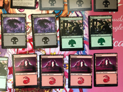 Magic the Gathering Lorwyn Eclipsed Miscut Land Lot - Image 5