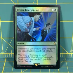 Heroic Intervention Foil Border Doctor Who Commander NM MTG Magic the Gathering - Image 1