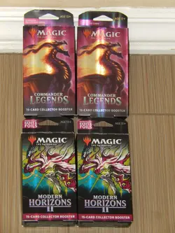 Magic The Gathering 2X Commander Legends 2X MODERN HORIZONS 3 Collector Pack NEW - Image 2