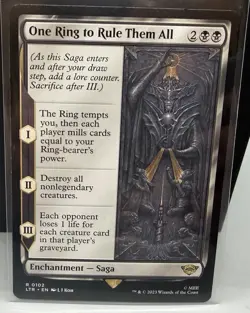 One Ring to Rule Them All, MTG, Lord of the Rings, Magic the Gathering, 102 - Image 1