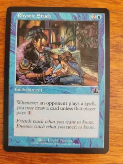 Rhystic Study - Prophecy - Magic the Gathering - mint condition - Image 1